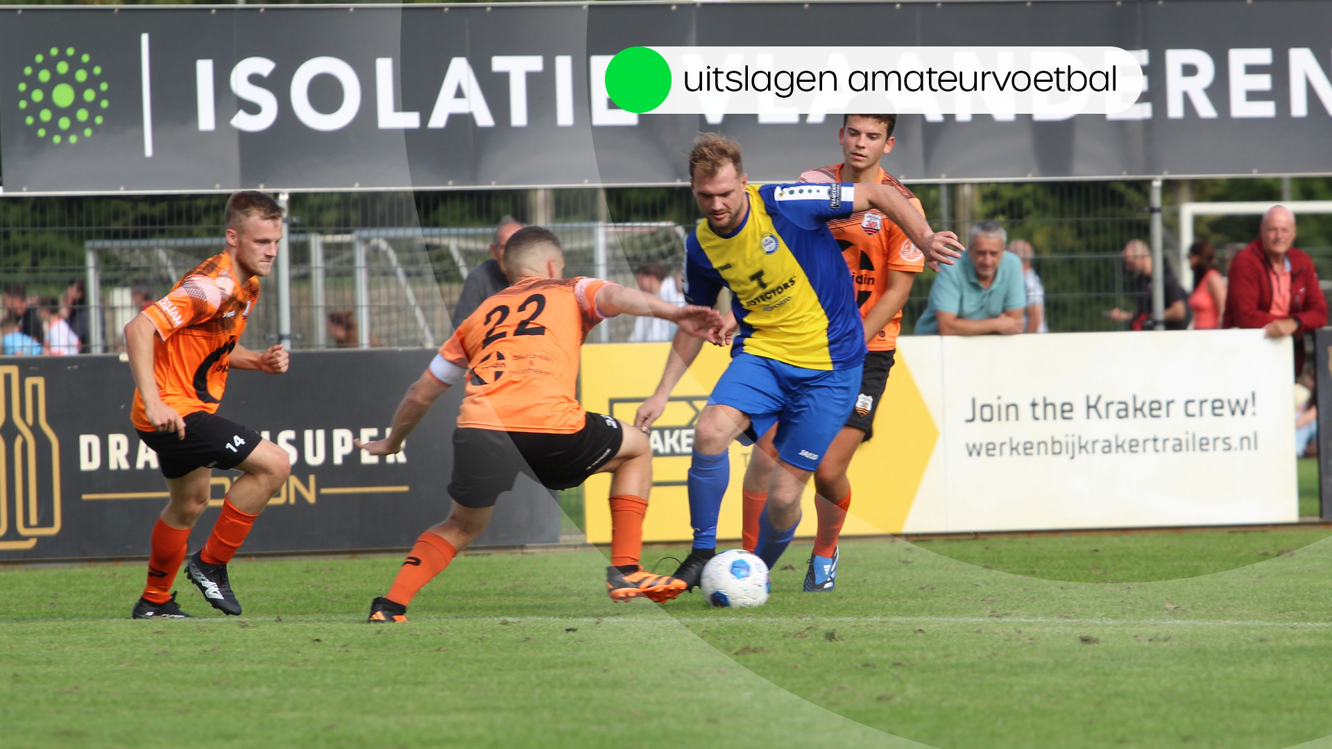 Uitslagen amateurvoetbal zaterdag 12 september