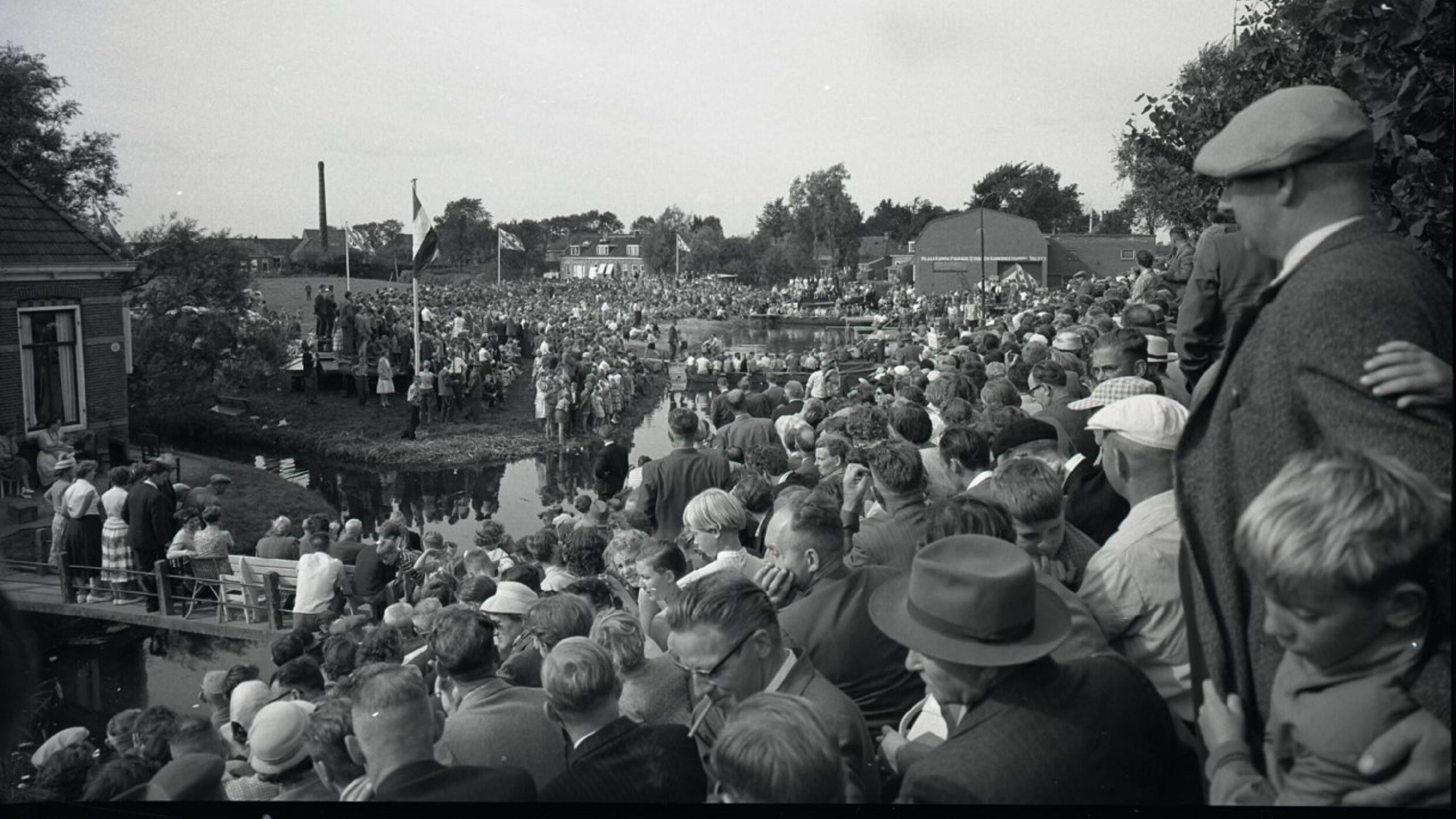 It fierljeppen yn Winsum yn de jierren '60.