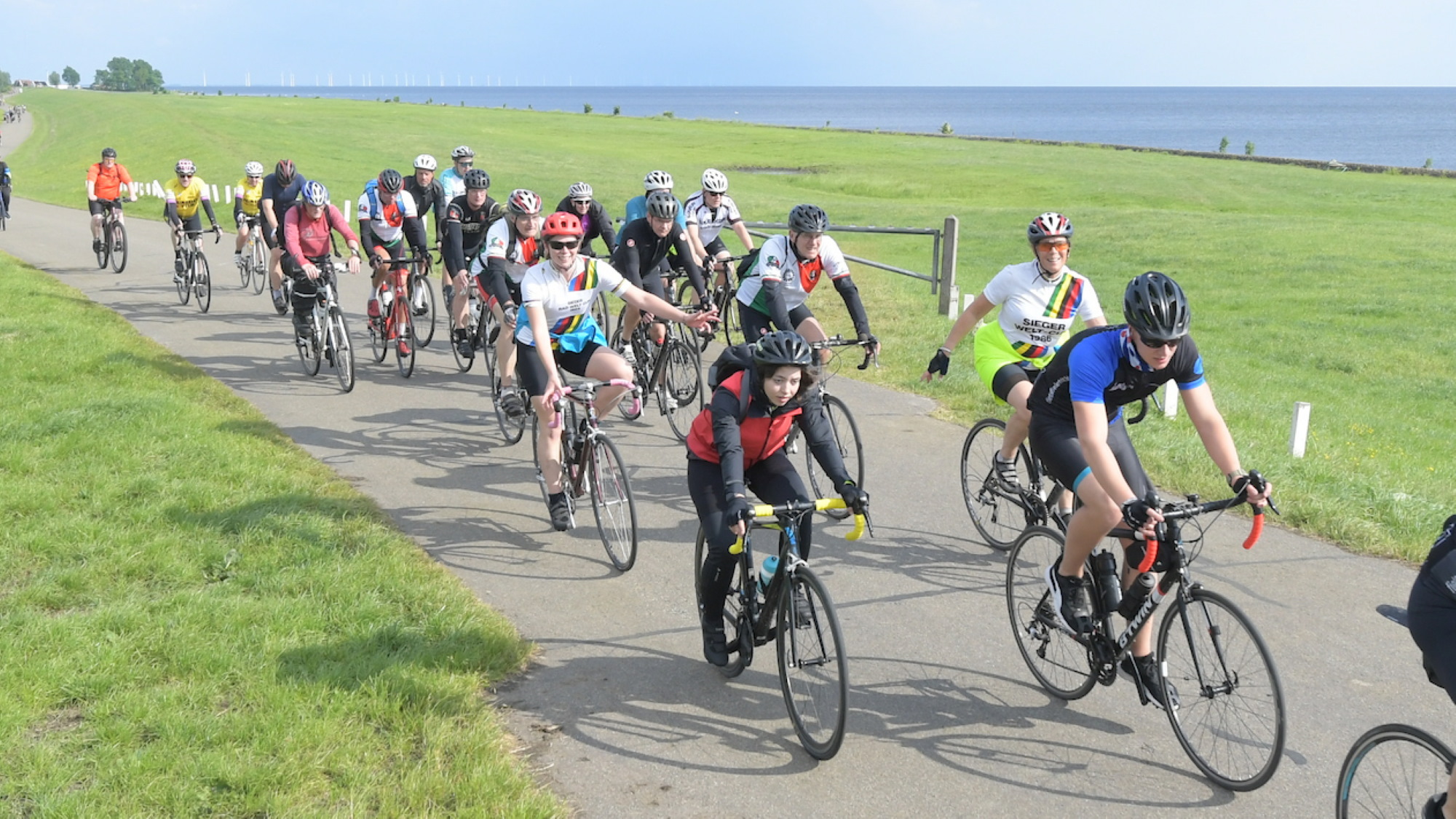 Schuilen, stempelen en bloemen na afloop: kijk hier naar de hoogtepunten van de Fietselfstedentocht