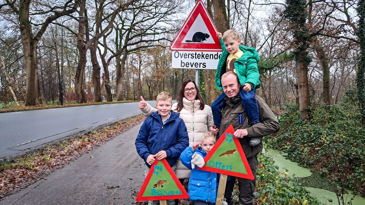 Van knutselwerk naar waarschuwingsbord: 'Bevers en otters wonen hier ook'