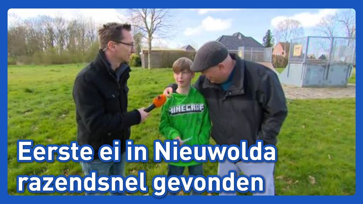 Razendsnel eerste ei gevonden in Nieuwolda