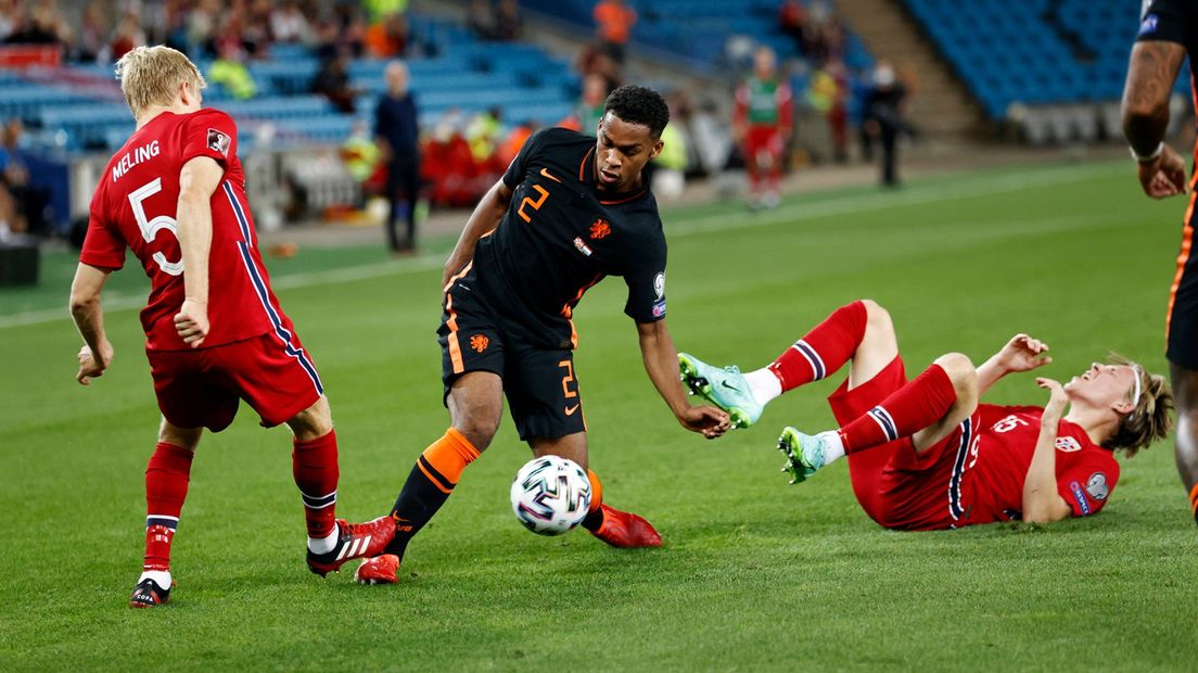 Jurriën Timber speelde vanavond zijn zesde interland voor Oranje.