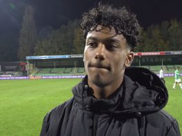 Jaden Slory na de overwinning op Jong FC Utrecht