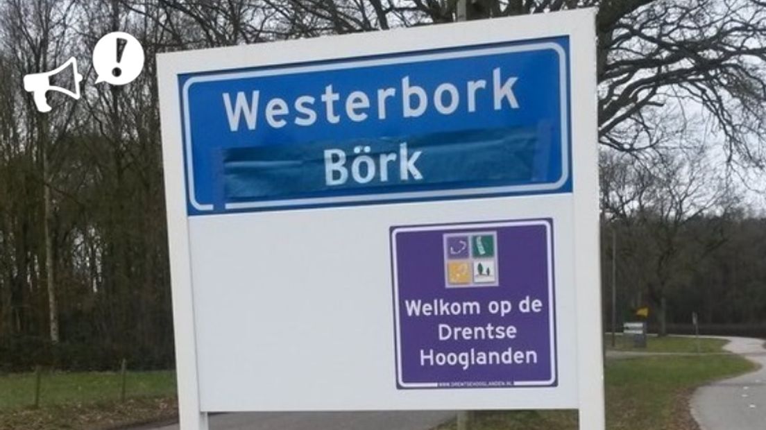 Moeten plaatsnaamborden voortaan in het Drents? (Rechten: archief RTV Drenthe)