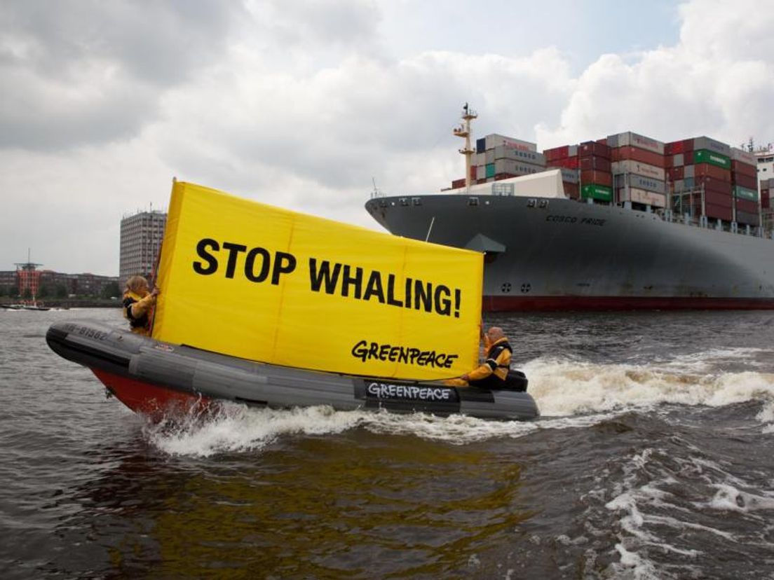 Greenpeace voert actie (Greenpeace)