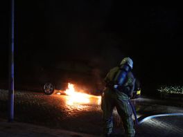 Autobrand in Coevorden, brand snel geblust