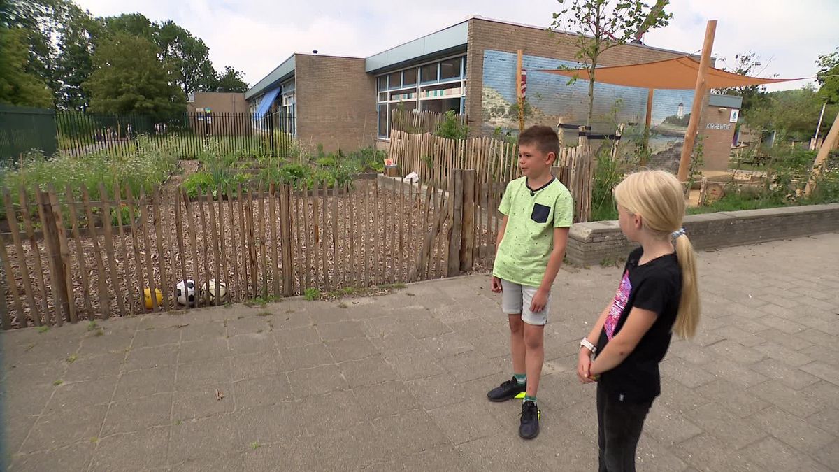 Zo ziet het nieuwe vergroende schoolplein eruit in Burgh-Haamstede