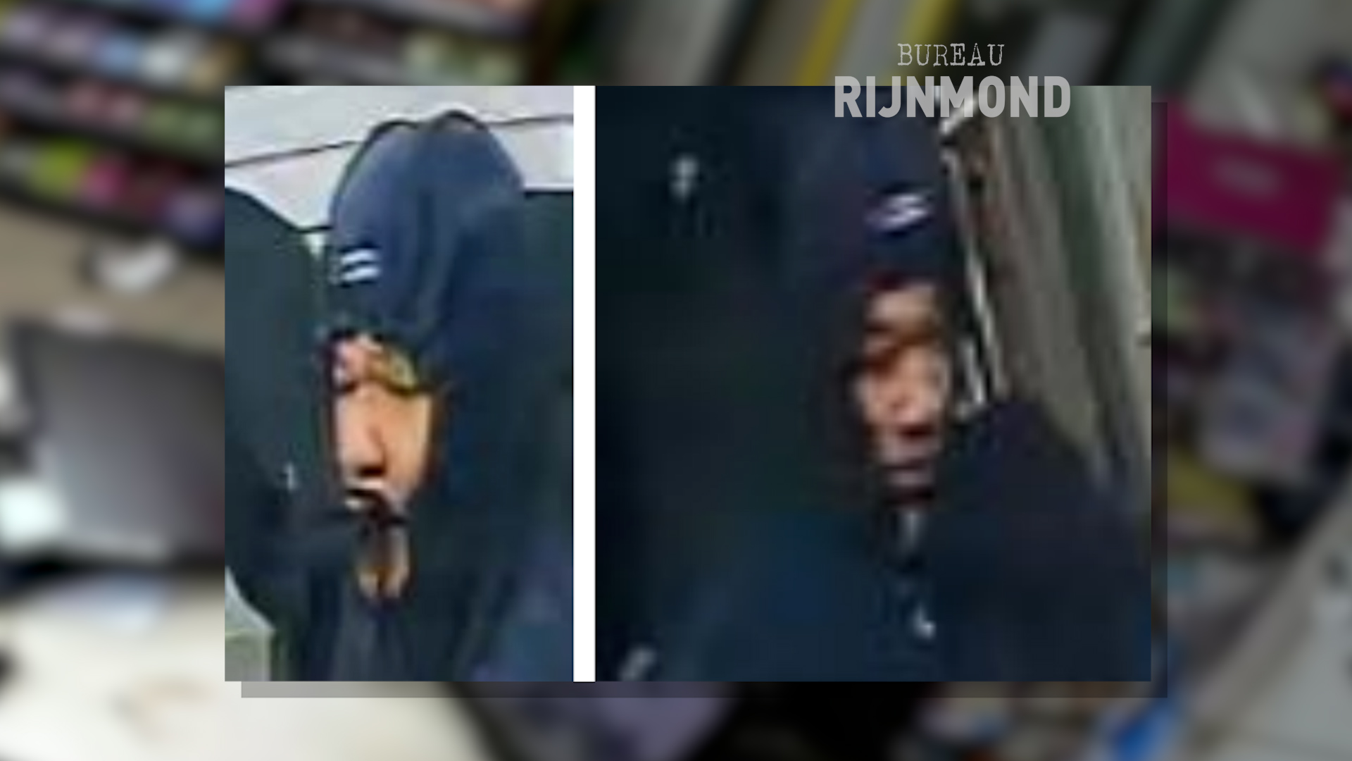 De overvallers in de winkel