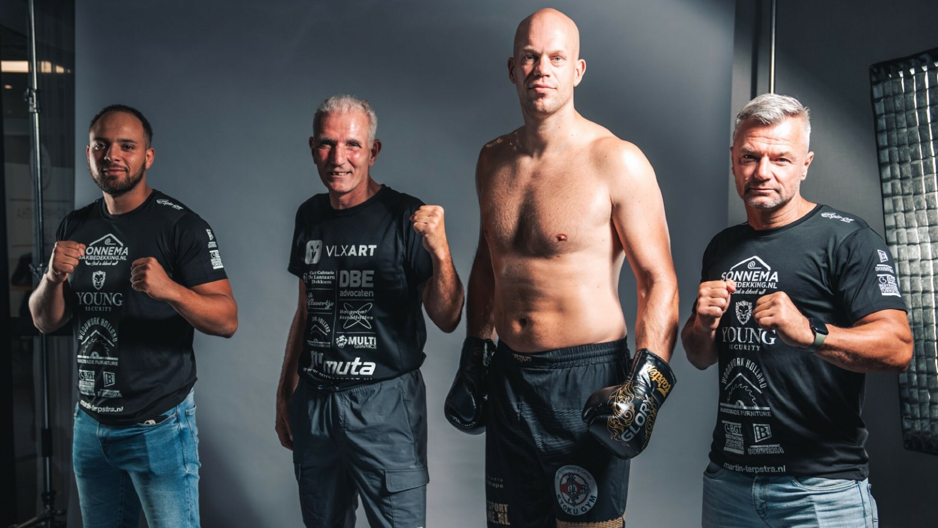 Team Terpstra: Fernando Goodings, Stefan Berkepas, Martin Terpsra en Hans Stroosma