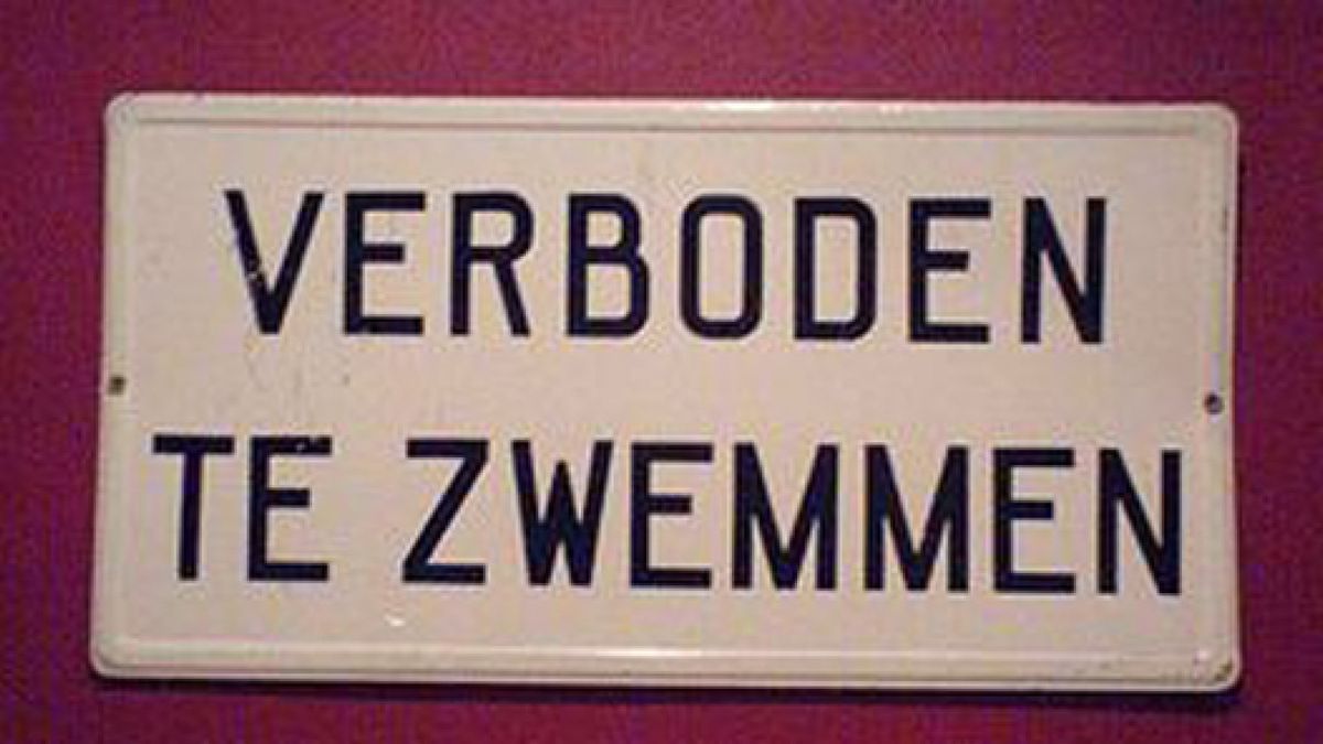 Zwemverbod Rhederlaag in Lathum