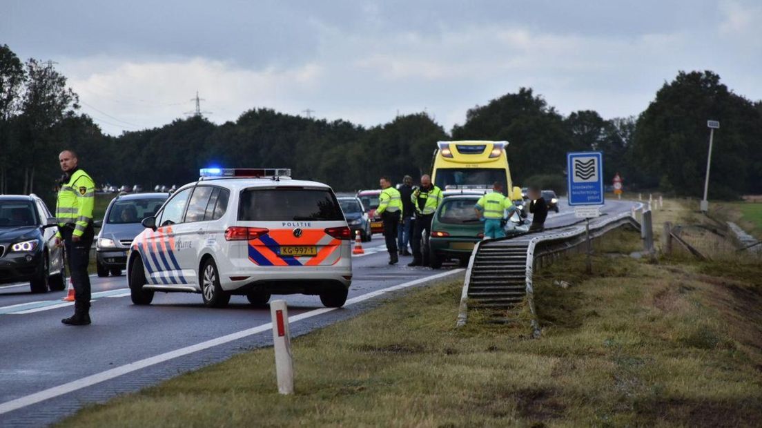 De man uit Ter Apel veroorzaakte op 7 september vorig jaar een ongeluk op de Frieslandroute, de N381, bij Beilen (Rechten: De Vries Media)