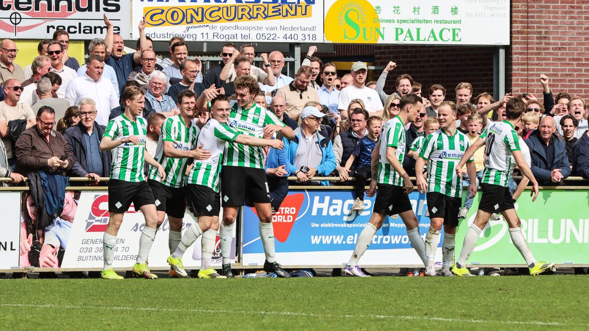 Samenvattingen: Genemuiden wint ruim in Staphorst, GA Kampen moet feestje uitstellen