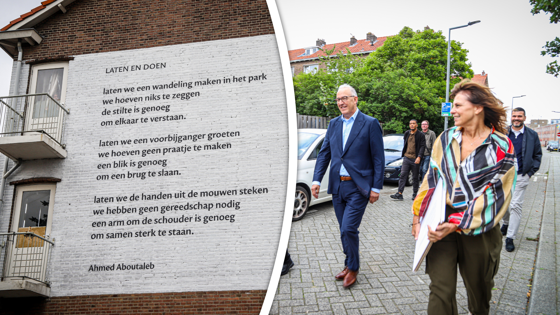 Het kunstwerk, van Tom Vincentie, is bedoeld als blijvende herinnering aan de oud-burgemeester.