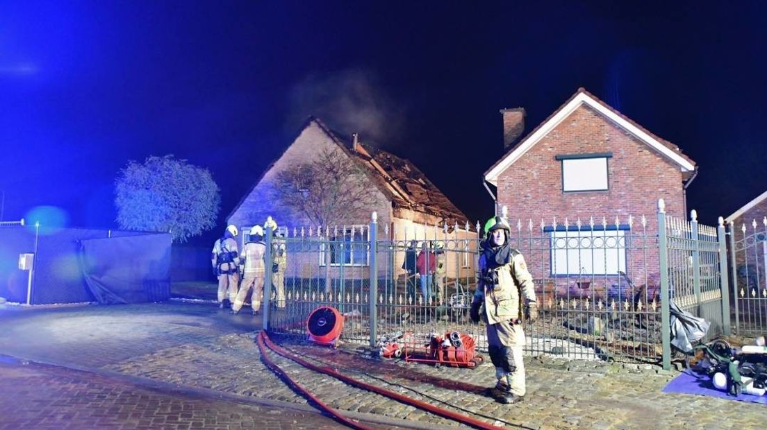 Woning in Clinge zwaar beschadigd door brand