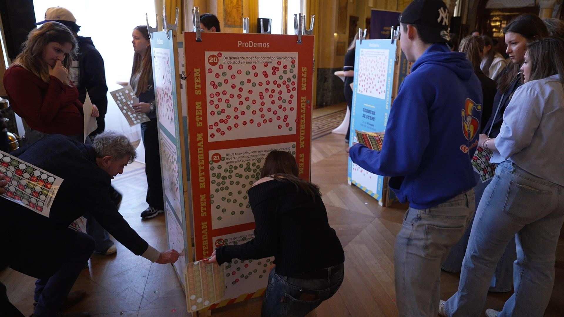 Het MBO-verkiezingsfestival op het Rotterdamse stadhuis