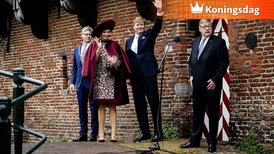 Het koningspaar tijdens een bezoek aan Amersfoort in 2017.