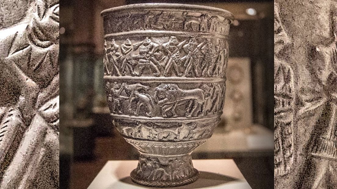 Zilveren beker uit 2100 v.Chr., collectie Historisch Museum van Armenië (Rechten: History Museum of Armenia)