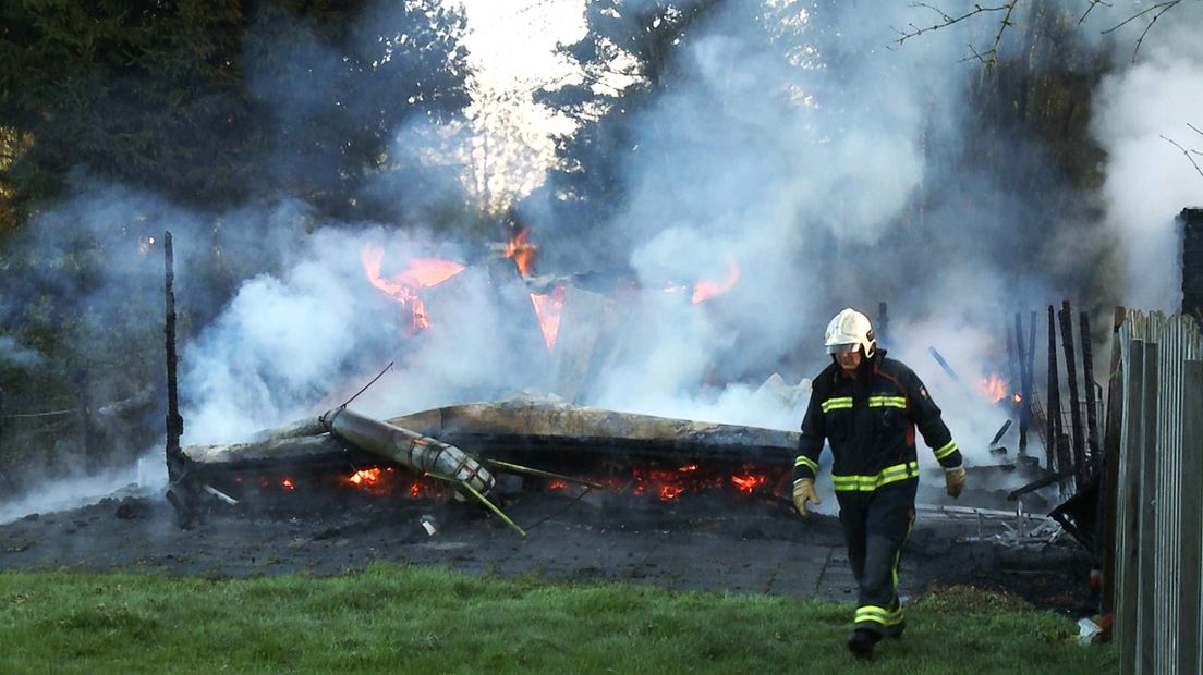 Brand recreatiewoning Eelderwolde