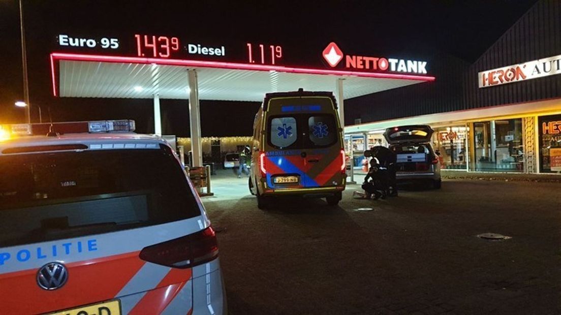 De schietpartij was bij het Netto-tankstation aan de Buurserstraat in Enschede