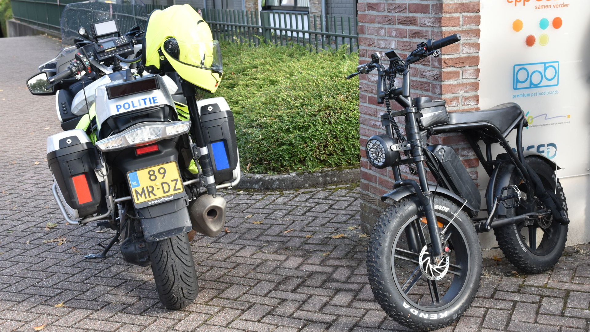 Fatbikers aangereden • fietser gewond.