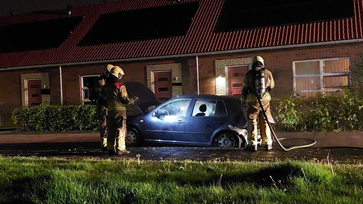 Autobrand Harlingen snel geblust