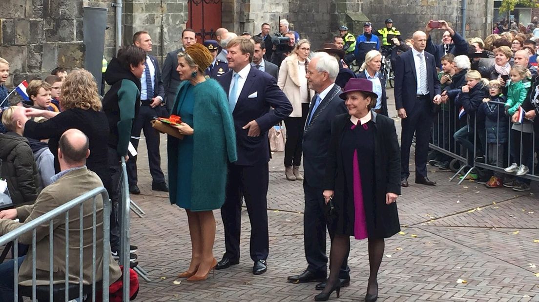 Het koningspaar in Oldenzaal