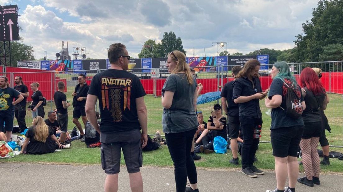 Rammstein-fans verzamelden zich al vroeg bij het Goffertpark.