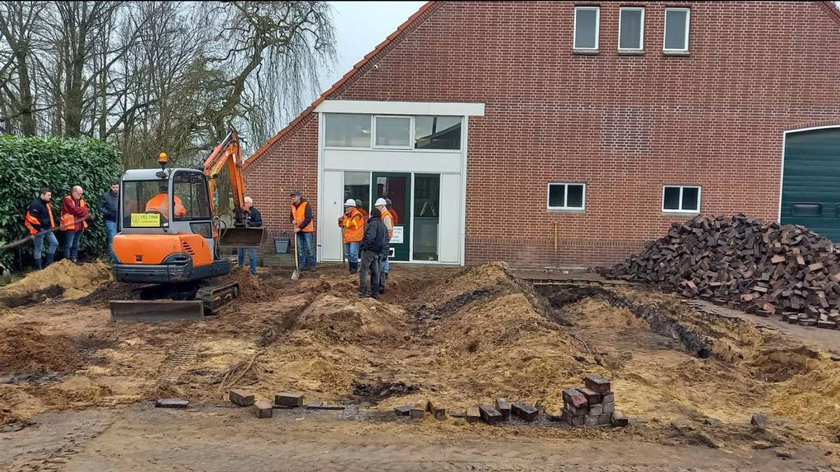 De hele tuin overhoop, maar geen spoor van verzetsbuit in Bergentheim