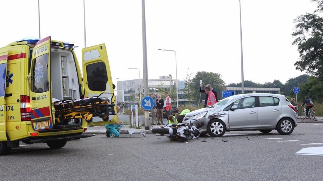 Motorrijder gewond in Zwolle