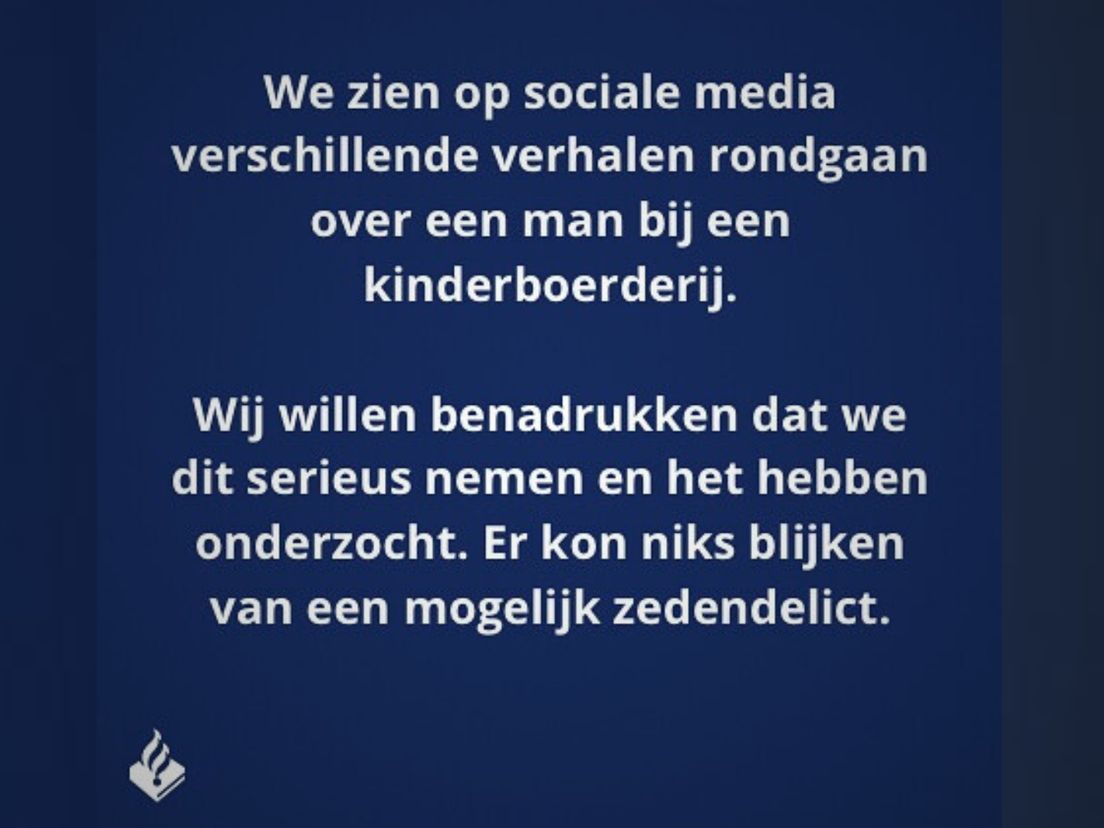 Politie doet onderzoek na melding over kinderlokker.