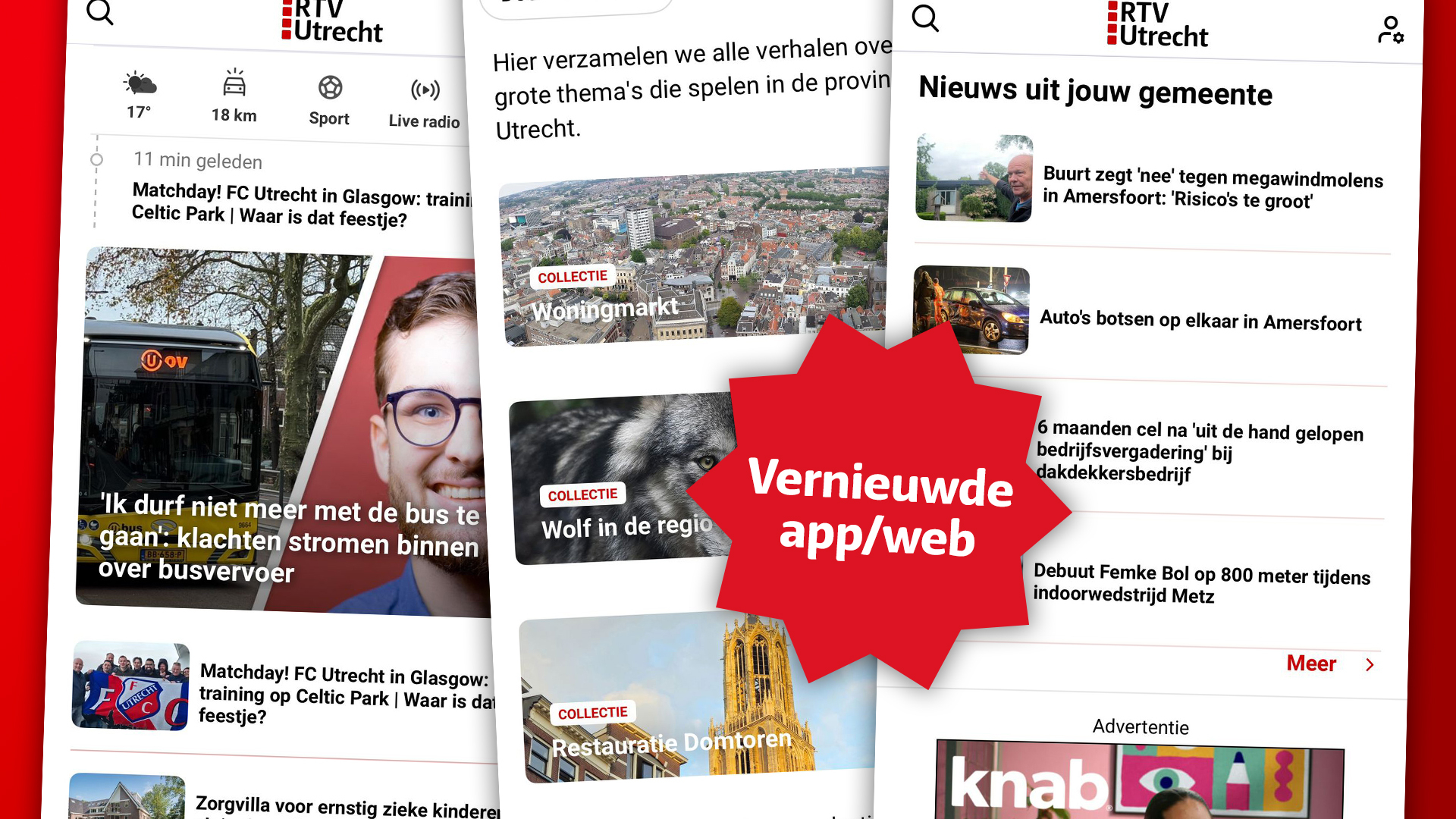 Nieuw in de RTV Utrecht-app