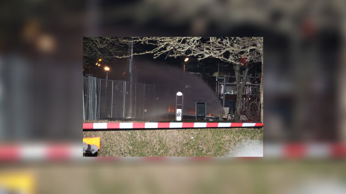 Gaslek oan it Emmaplein yn Ljouwert