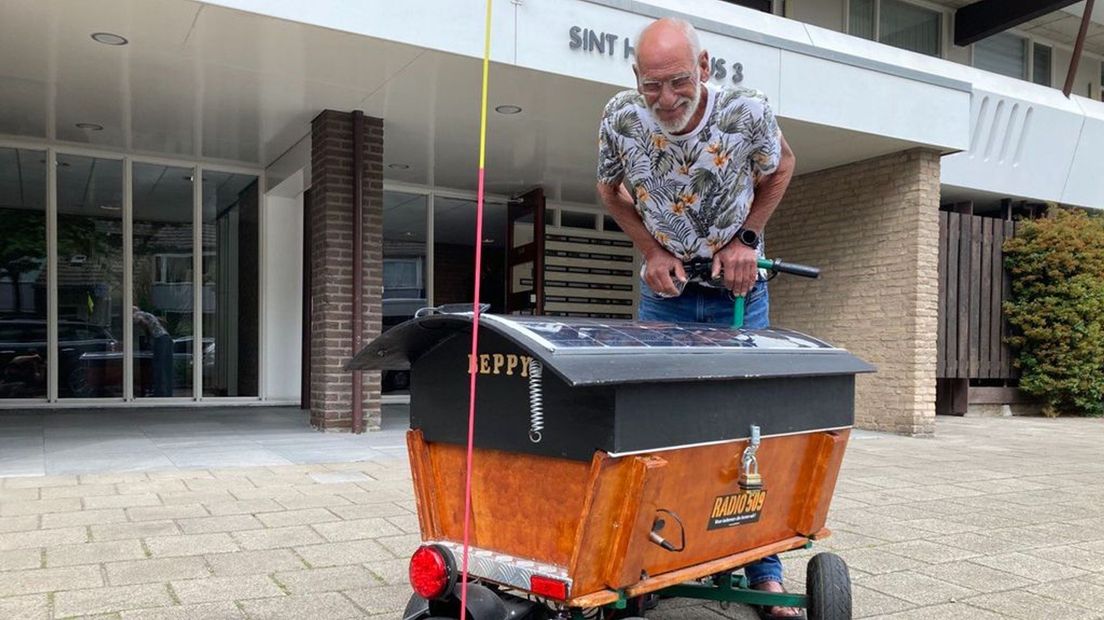 Frans van Scherpenzeel met zijn Beppy.