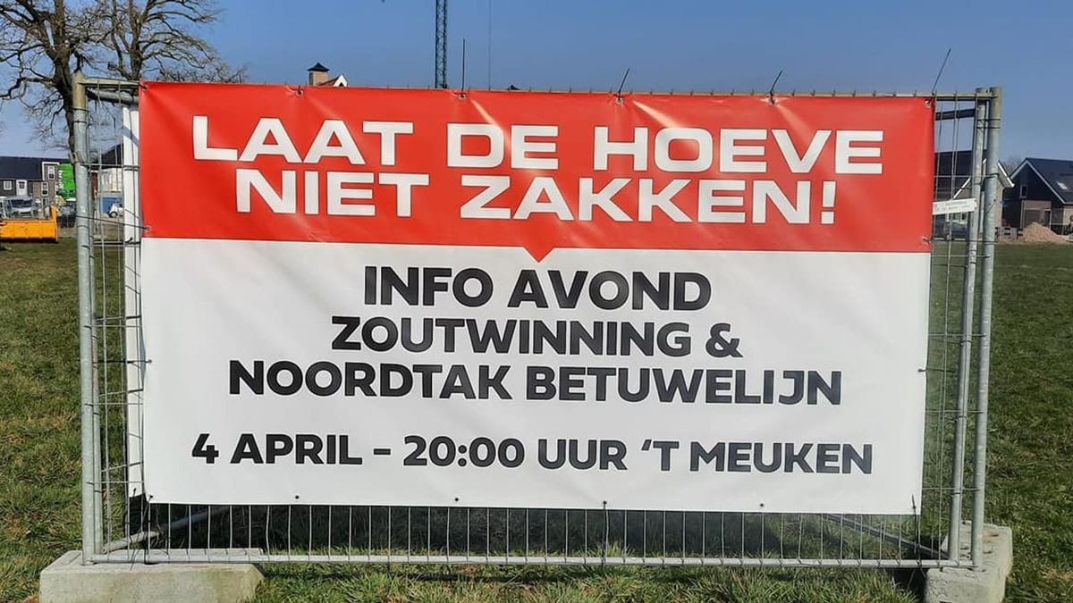 Inwoners St. Isidorushoeve ongerust over plannen zoutwinning: 'Laat ons niet zakken'