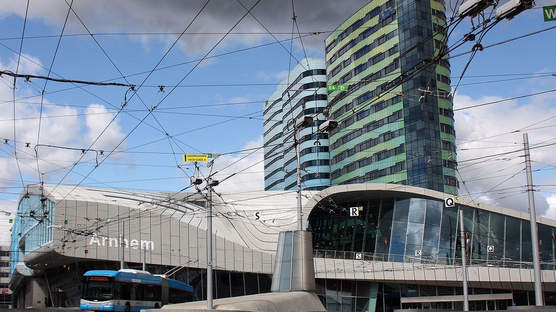 Het Centraal Station van Arnhem.