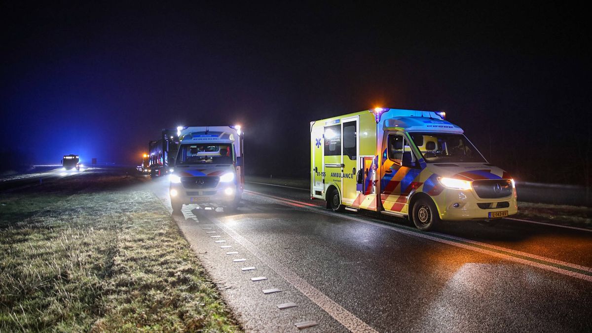 Ongeluk op N366 bij Stadskanaal