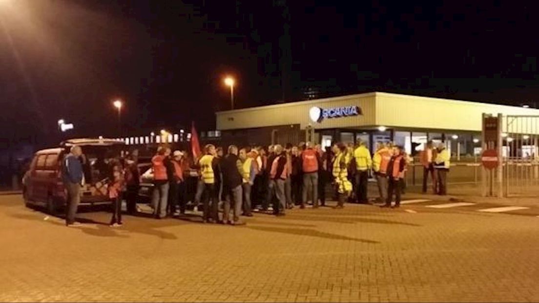 48-uurs staking bij Scania in Zwolle