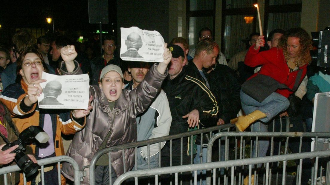 Demonstratie na moord op Pim Fortuyn in 2002