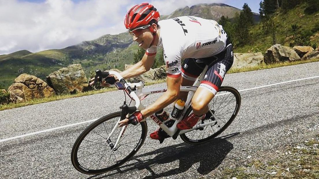 Bauke Mollema in actie