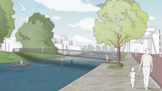 Brug Wittenvrouwensingel volgens gemeente Utrecht 'slank en onopvallend' Home