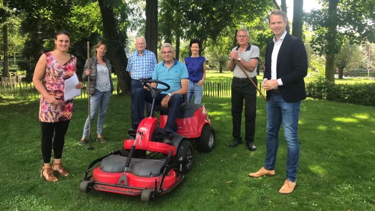 Inwoners Zieuwent beheren en onderhouden hun eigen park: 'Het moet er glad bij liggen'