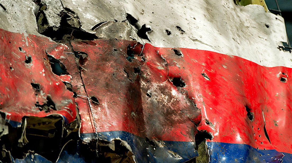 Detail van de MH17.