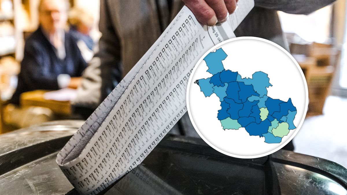 Opkomst voor verkiezingen het hoogst in Staphorst, bekijk hier jouw gemeente