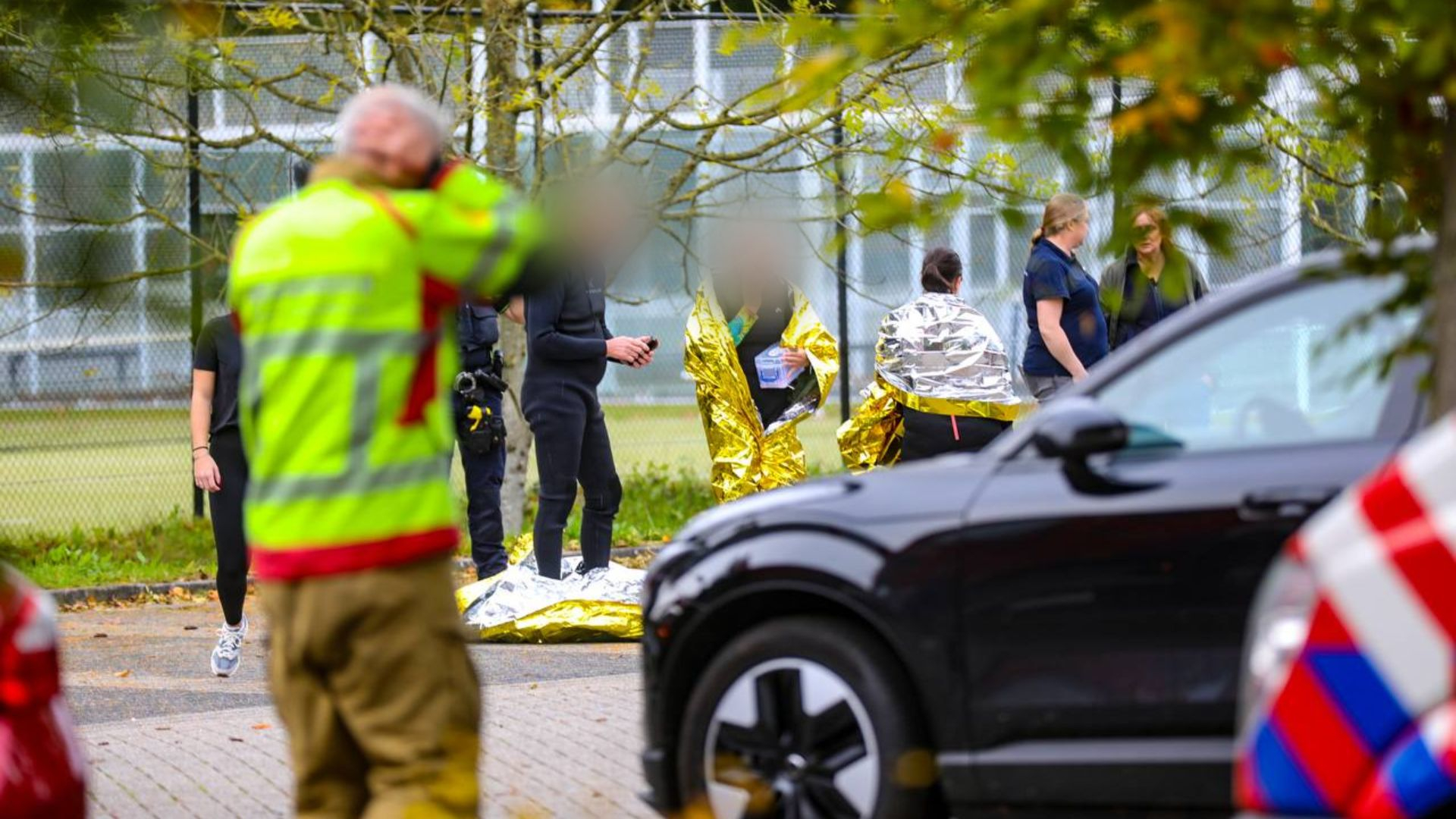 Ongeluk met gevaarlijke stoffen, bezoekers geëvacueerd.