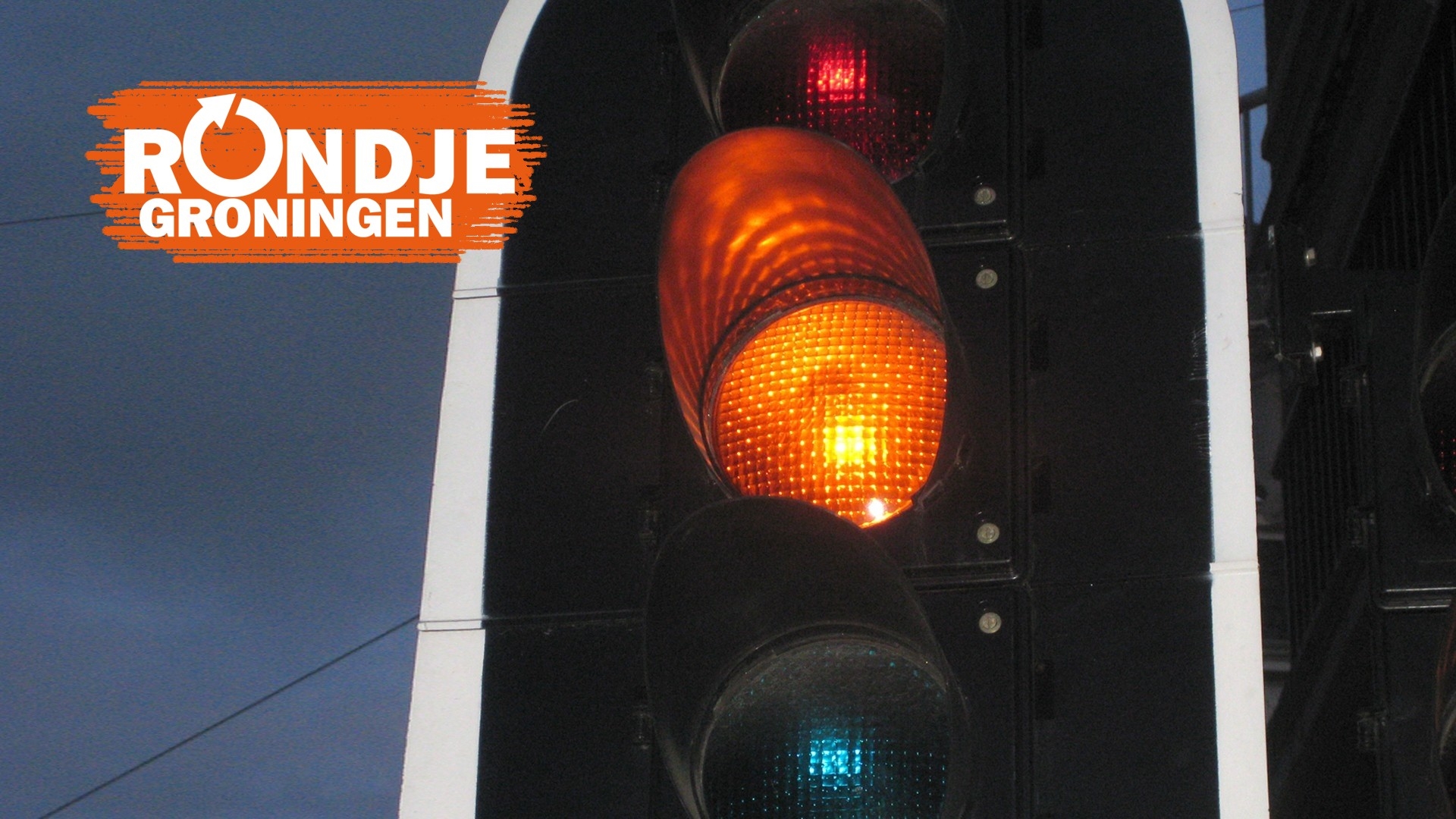 Het stoplicht staat op rood
