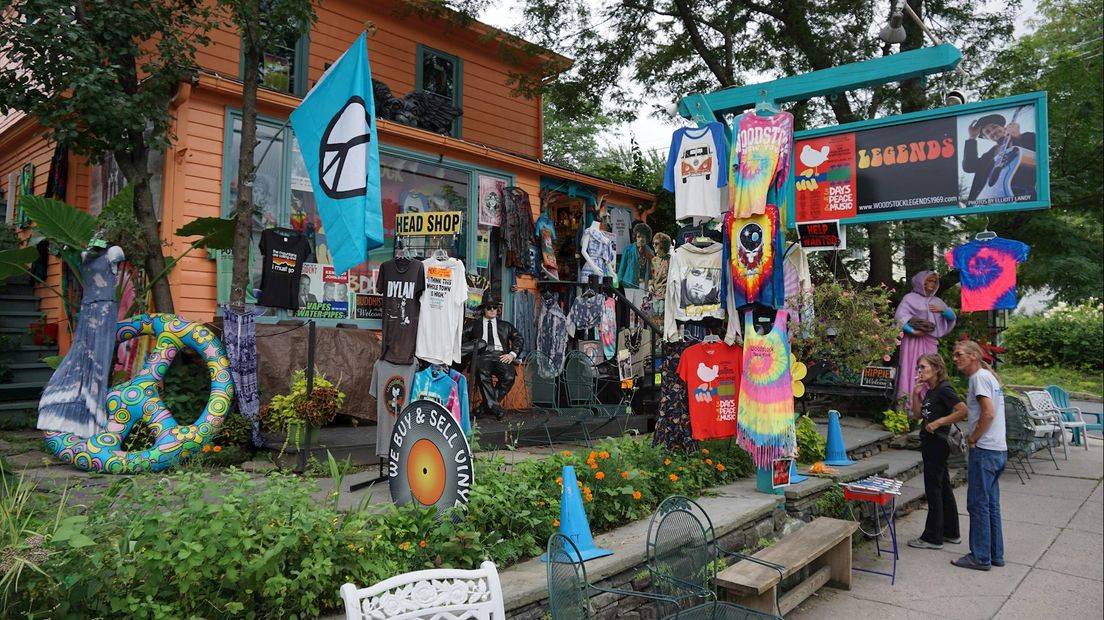 souvenirwinkel in Woodstock 2018