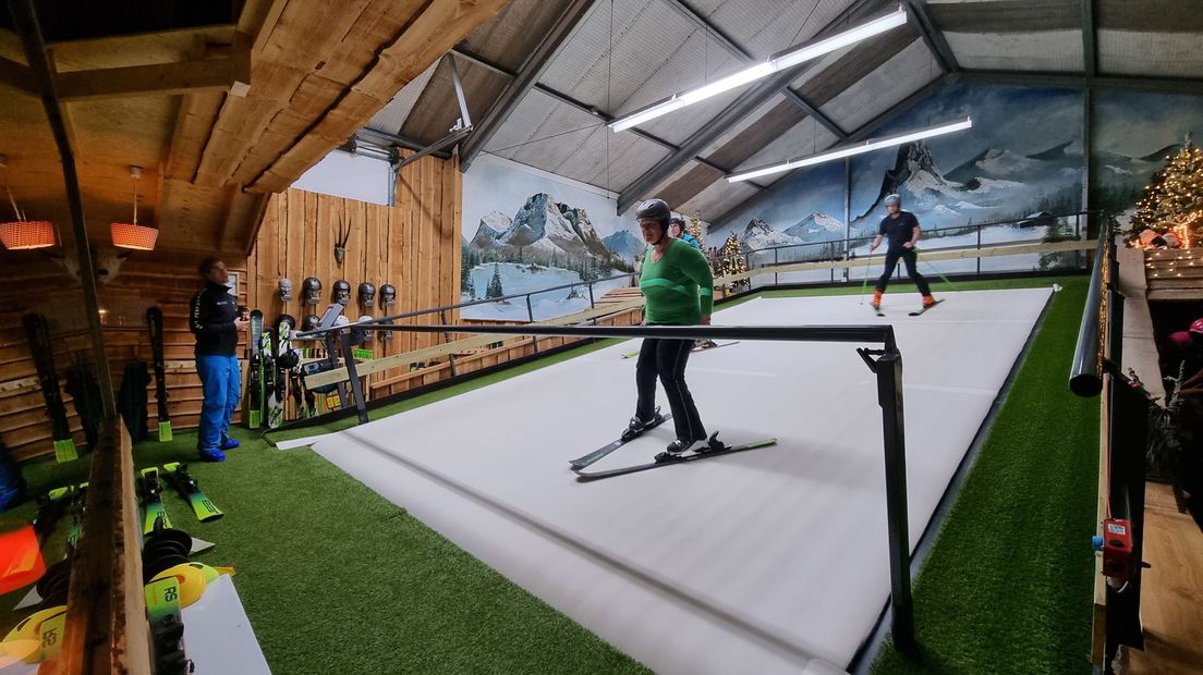 Ski-lessen op de indoor ski-baan in Zwolle