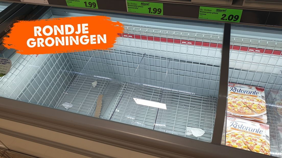 Bijna lege vriesvakken