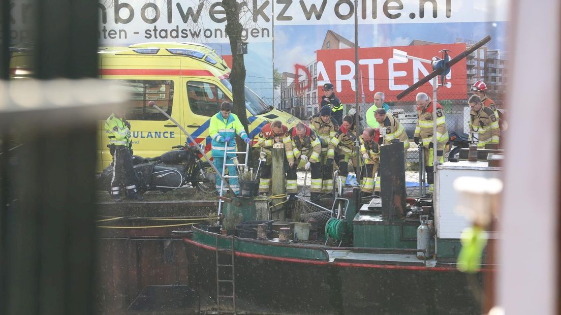 Dode in water stadsgracht Zwolle