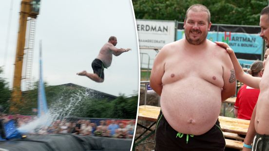 Arend glijdt met zijn 130 kilo van schans op NK in Reutum: 'Zenuwen ken ik niet' Home
